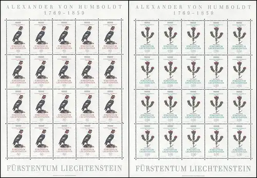 1079-1080 Europe Découvertes et inventions, 2 valeurs, petit jeu de feuilles **