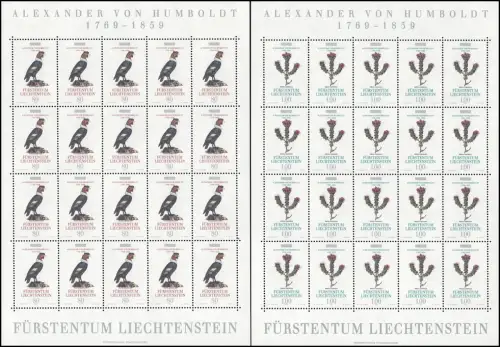 1079-1080 Europe Découvertes et inventions, 2 valeurs, petit jeu de feuilles **