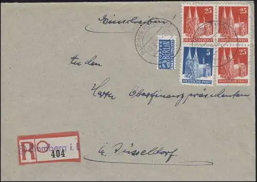 87wg Constructions 3 fois 25 pf avec 75w g + secours secours Zette BLOMBERG (LIPPE) 12.3.50