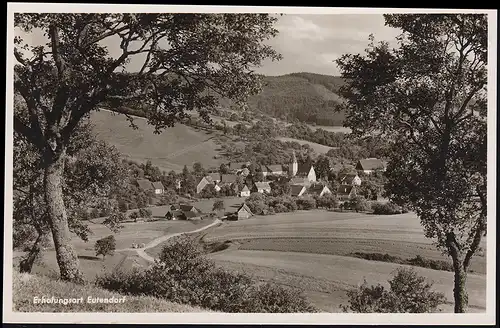 Landpost Eutendorf über GAILDORF (WÜRTT) 1.8.52 auf AK Landheim Schien