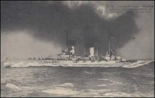 FRANÇAIS N° 97 - 2.1.1916 SMS Le roi Wilhelm sur le poste de terrain-AK