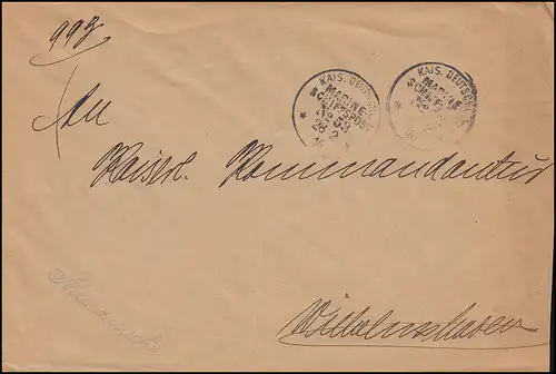 DEUTSCHE MARINE-SCHIFFSPOST No 53 - 5.1.1916 SMS Posen als Marinesache