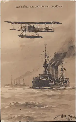 Poste de terrain BS Radio-remplacer Abbé. / Bs-Aviateur-Remplay Ab., SCHNEIDEMÜL 28.7.1916