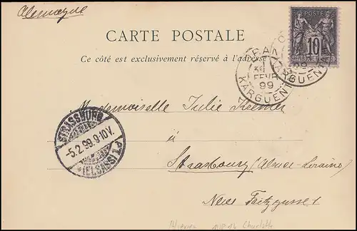 SMS Charlotte MSP 16 Le village negre ORAN 3.2.1899 - STRASSBURG 5.2.1899