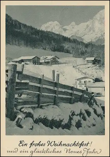 Landpost Rottelsdorf über LUTHERSTADT EISLEBEN 23.12.56, AK Weihnachen / Neujahr