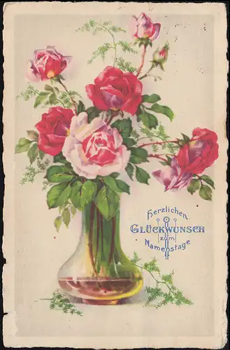 Le courrier de la campagne Kemnat sur les CHERCHEURS DE DINKEL 15.6.1943 sur la carte de vœux