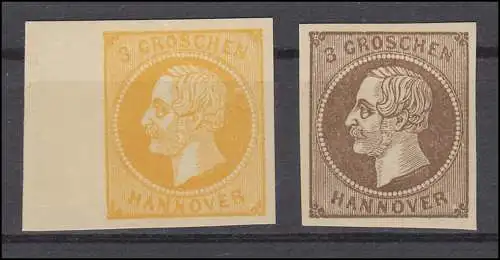 Hanovre 16 ND et 19 ND Marques libres - Nouvelles impressions selon le spécialiste Michel, les deux **