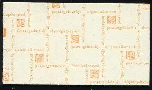 Carnets de marques 18 Reine Juliane et chiffre 1974 et PB 16a, avec poutres à compter **