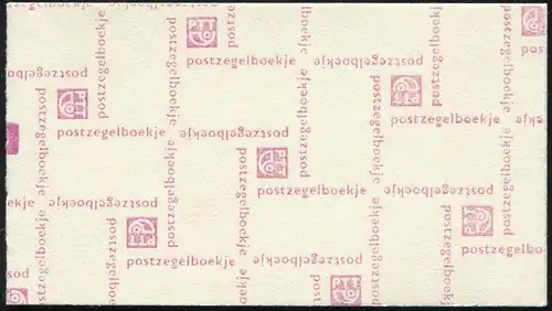 Carnets de marque 20 Reine Juliane 1975, 3 tarifs et PB 18a, avec poutres **