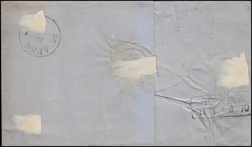 Saxe 9II Roi Johann 1 Ngr EF Bf avec le cachet LÖBAU in SACHSEN 11.4.61