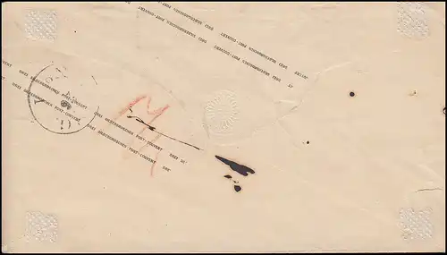 Prusse couverture Adler 3 Sgr. brun cadre-O MISDROY 24.7. vers Lindow/Zielzig