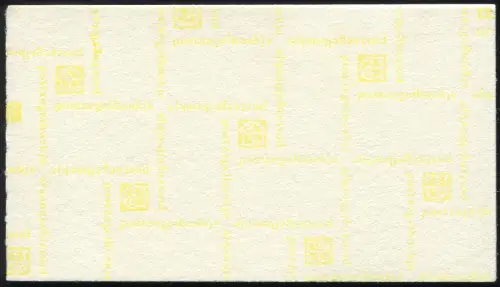 Carnets de marques 24 chiffres 1976 Rapport PTT-verhuis et PB 23a, avec poutres à compter, **