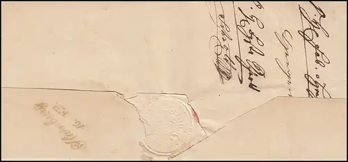 Hongrie Vorphilatelie Lettre de PESTH du 13.9.1846 à HAINBURG 16.9.