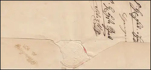 Ungarn Vorphilatelie Brief aus PESTH vom 13.9.1846 nach HAINBURG 16.9.