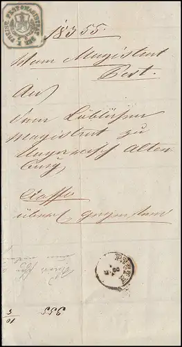 Ungarn Dienstpost Geburtsurkunde für den Militärdienst aus PESTH 8.5.1859