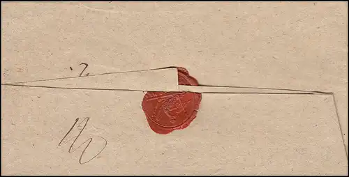 Prusse Vorchilatelie Coque de lettre bi-zeiler KONITZ 30.6.1818 selon Mariewerder