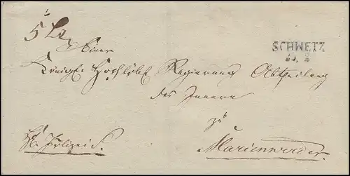 Prusse Vorchilatelie Coque de lettre bi-zeile L'ÉLECTRICITÉ après Marie-Verwerder