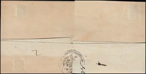 Prusse Vorphilatelie Lettre de pli KÖNIGSWUSTERHAUSEN 23.2.1838 vers Mittenwalde