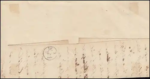 Prusse Vorphilatelie Lettre de dépliant KRAPPITZ 3.10.1849 à Falkenberg