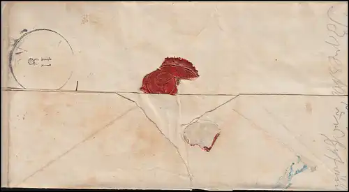 Preußen Paketbegeleitbrief Zweikreis BRESLAU 8.8.1865 nach RACKWITZ 11.8.