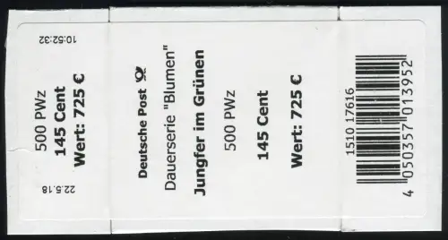 3351 Jungfer dans le vert 145 +CF Banderole / autocollant 500er-roule