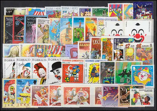 Communauté / CEPT / Europe 2002 millésime 61 numéros complets **