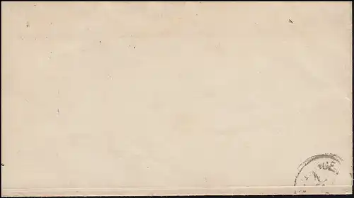 Confédération allemande du Nord 14 paragraphe 1/3 gr EF Lettre DUISBURG 2.1.1870 Avis de fiançailles