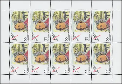 2603 Mozartstadt Salzburg und Geburtstag Mozart - kompletter Kleinbogen ** / MNH