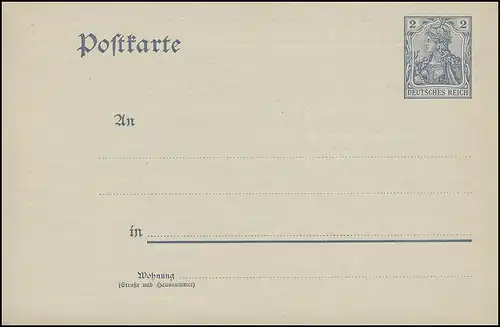 Postkarte P 57X mit Zudruck Verein für Freihandschießen Hannover, ungebraucht **