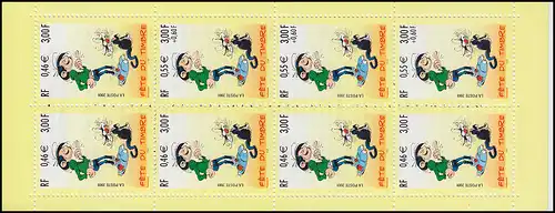 Carnet de marques 57 Fête du timbre de dessin animé, **