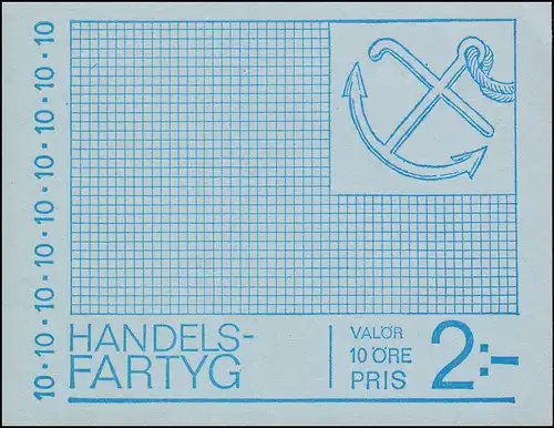 Carnet de marque navire marchand 20x 591D, **