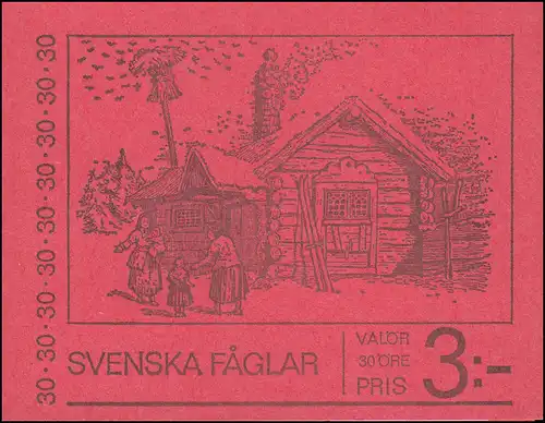 Carnet de la marque 27 oiseaux hivernants, **