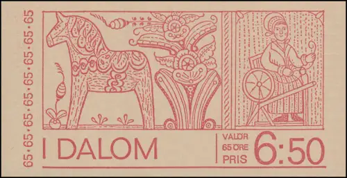 Markenheftchen 39 Tourismus - Dalekarlien, **