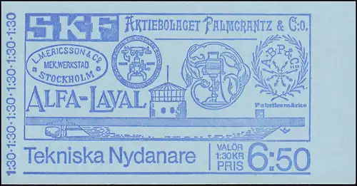 Markenheftchen 57 Pioniere der Technik, **