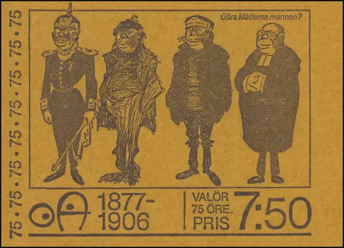 Caricaturiste Oskar Andersson - politesse 10x 981D, **