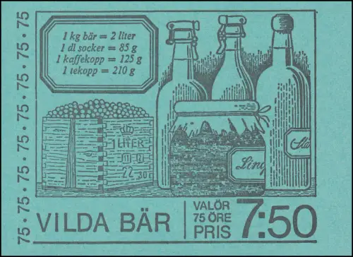 Carnet de marque 62 baies sauvages, **