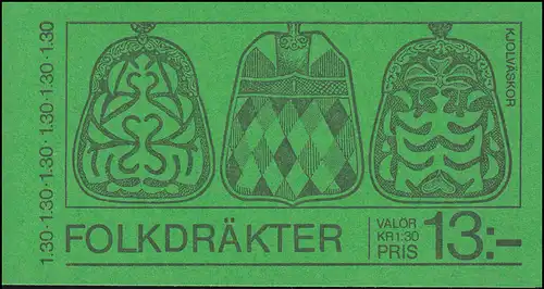 Markenheftchen 76 Weihnachten - Volkstrachten mit 1090-1091, **