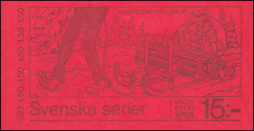 Carnets de marques de personnages de bandes dessinées suédois - Artiste de la vie Kronblom 10x 1127C, **