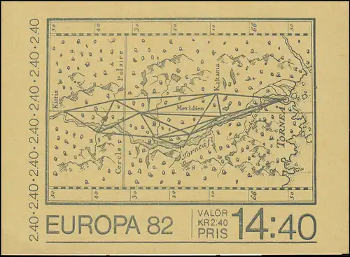 Markenheftchen Europa - Astronom Anders Celsius 6x 1188D, ** postfrisch