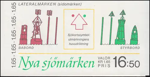 Markenheftchen 88 Seezeichen des neuen internationalen Seezeichensystems, **