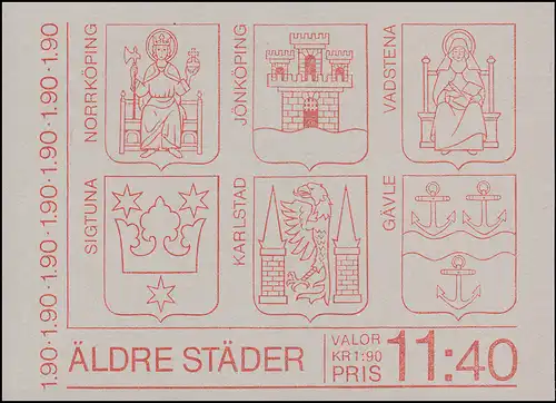 101 vieilles vues des villes - Couche de cuivre par Erik Dahlberg, **