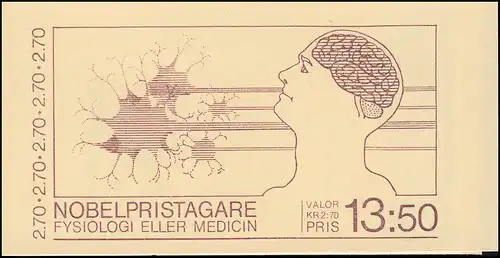 Markenheftchen 103 Nobelpreisträger für Physiologie und Medizin, **