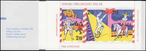 Carnets de marque 124 cirque en Suède, **