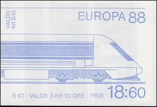 Carnets de marques 133 Europe / CEPT - Moyens de transport et de communication, **