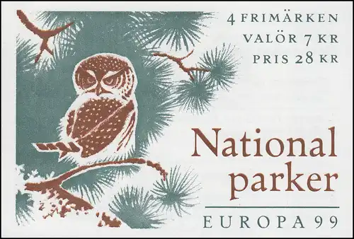 Markenheftchen 254 Europa / CEPT - Natur- und Nationalparks, **