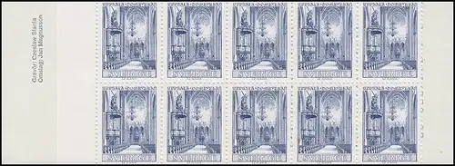 Probeheftchen Domkirche Uppsala ohne Wertangabe 10x 576 Marken in blau, **