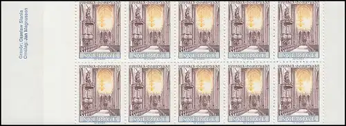 Carnet d'essai Domkirche Uppsala sans valeur 10 timbres 576 multicolores, **