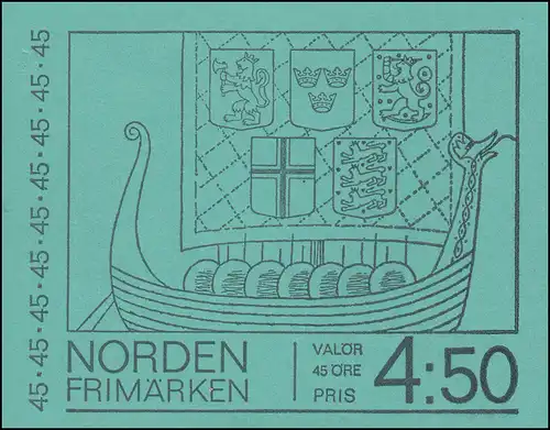 Markenheftchen NORDEN - Segelboote 10x 629D, **