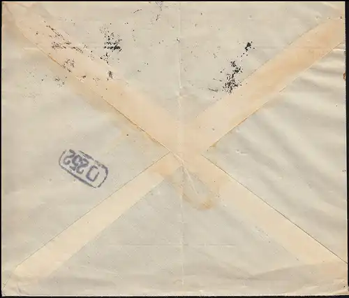 Poste aérienne Pays-Bas-Inde - NL avec cachet de bord S'GRAVENHAGE 28.12.29 n. La Haye