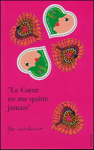 3436-3437 Marque de salutation Saint Valentin 2000 - Petit arc **